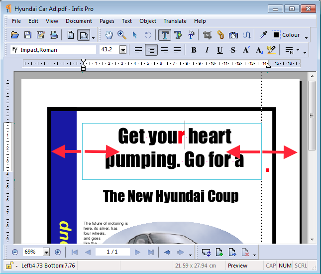 Infix screenshot - Hyundai PDF