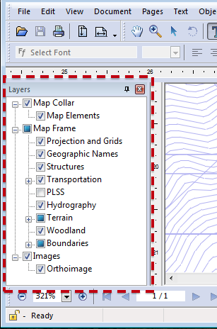 Infix screenshot - Layers option panel